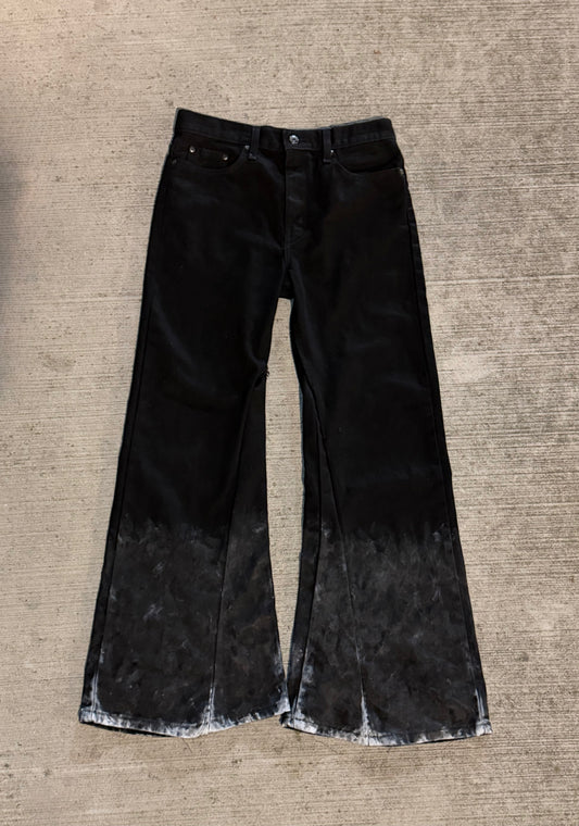 oil spill flared denim - WithoutSaint